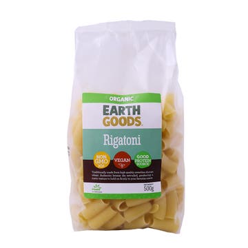 Earth Goods Organic Rigatoni Pasta 500g 