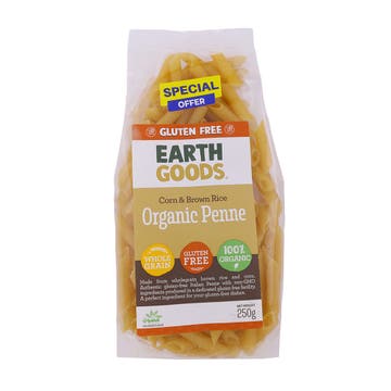 Earth Goods Organic Corn & Brown Rice Penne Pasta 250g [Special Offer]