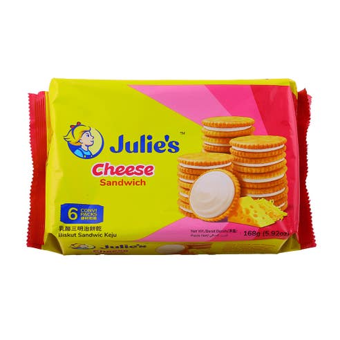 Julie's Cheese Sandwich Biscuits 168g 