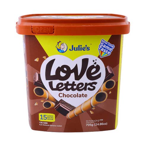 Julies Love Letters Choco Tubs 705g 