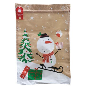 Giftmaker Screen Print Hessian Sack 4C 200g 