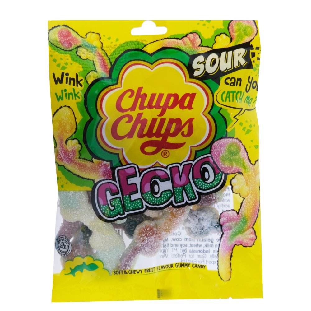 Chupa Chups Jellies Sour Gecko 90g 