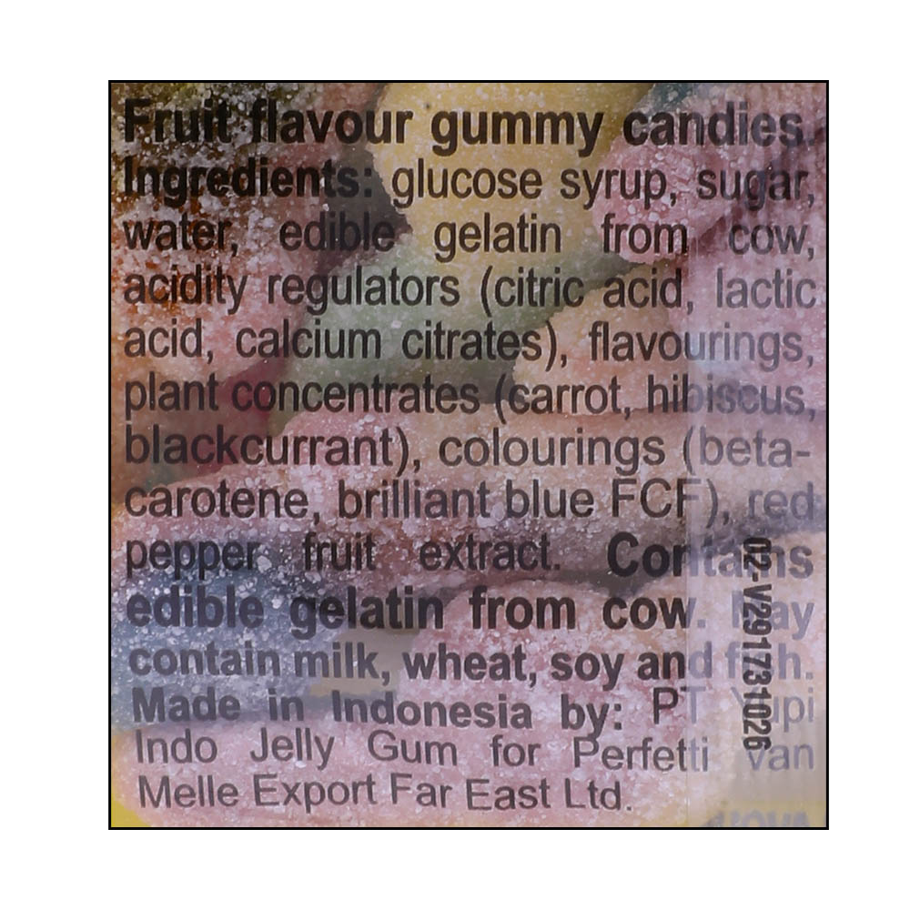 Chupa Chups Jellies Sour Gecko 90g right side image