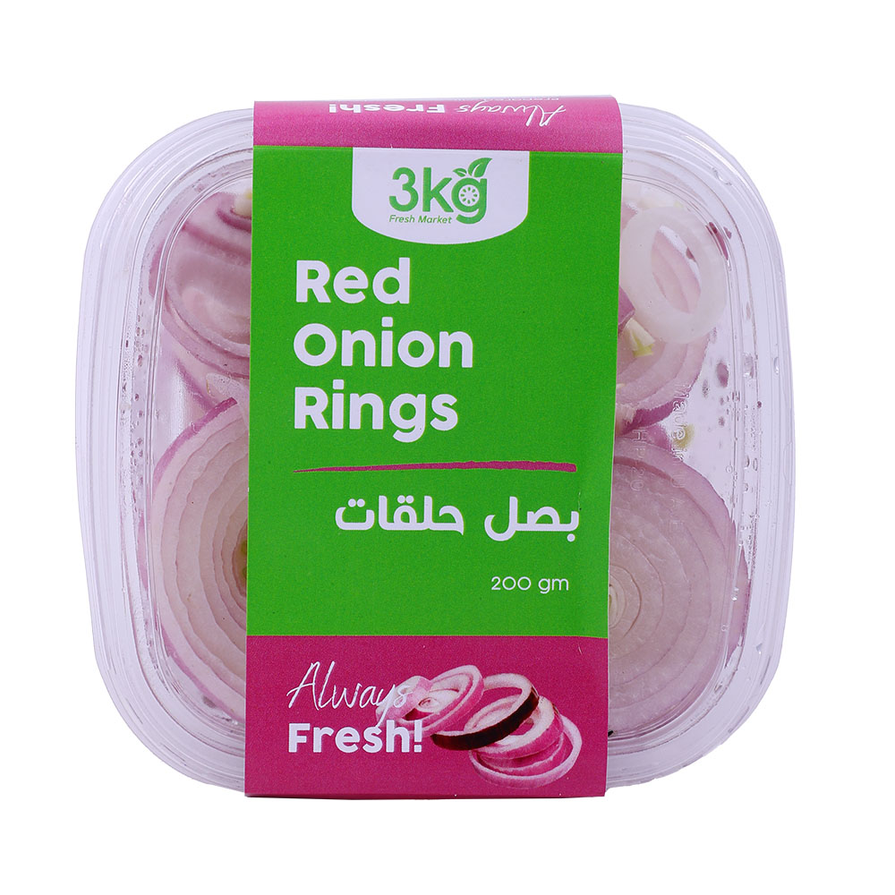 3Kg Fresh Market Red Rings Onion 200g