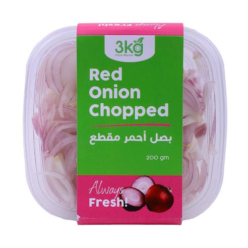 3Kg Fresh Market Red Chopped Onion 200g 