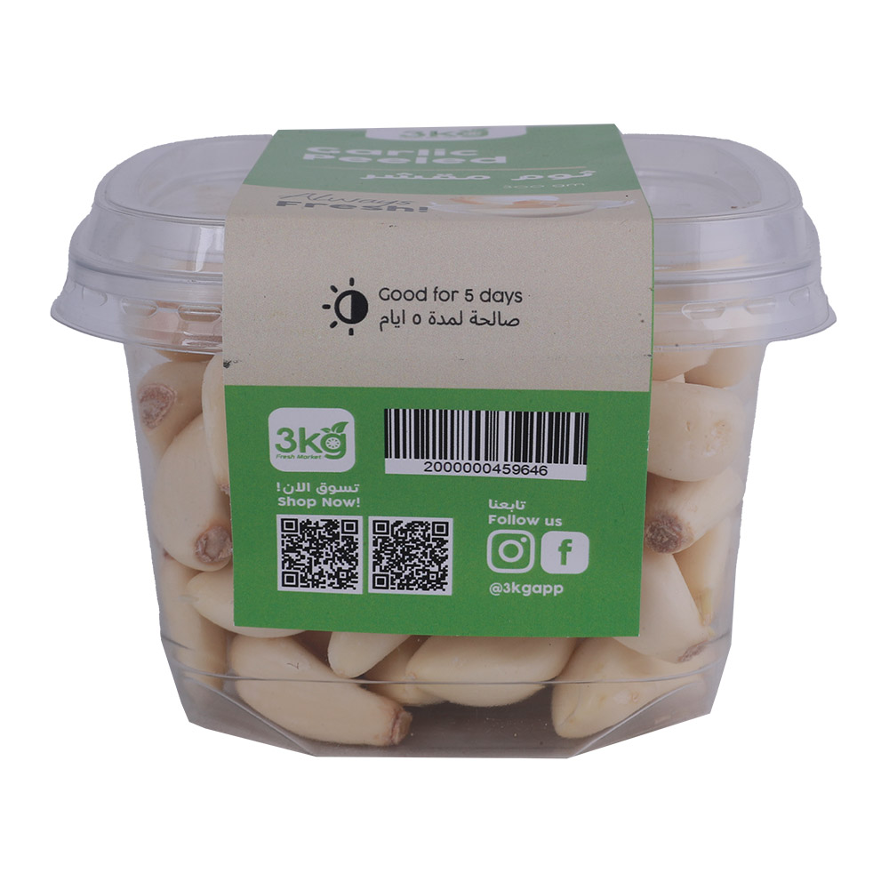 Galic Peeled 300g back image