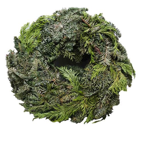 Artificial Pine Christmas Wreath Round 30cm 