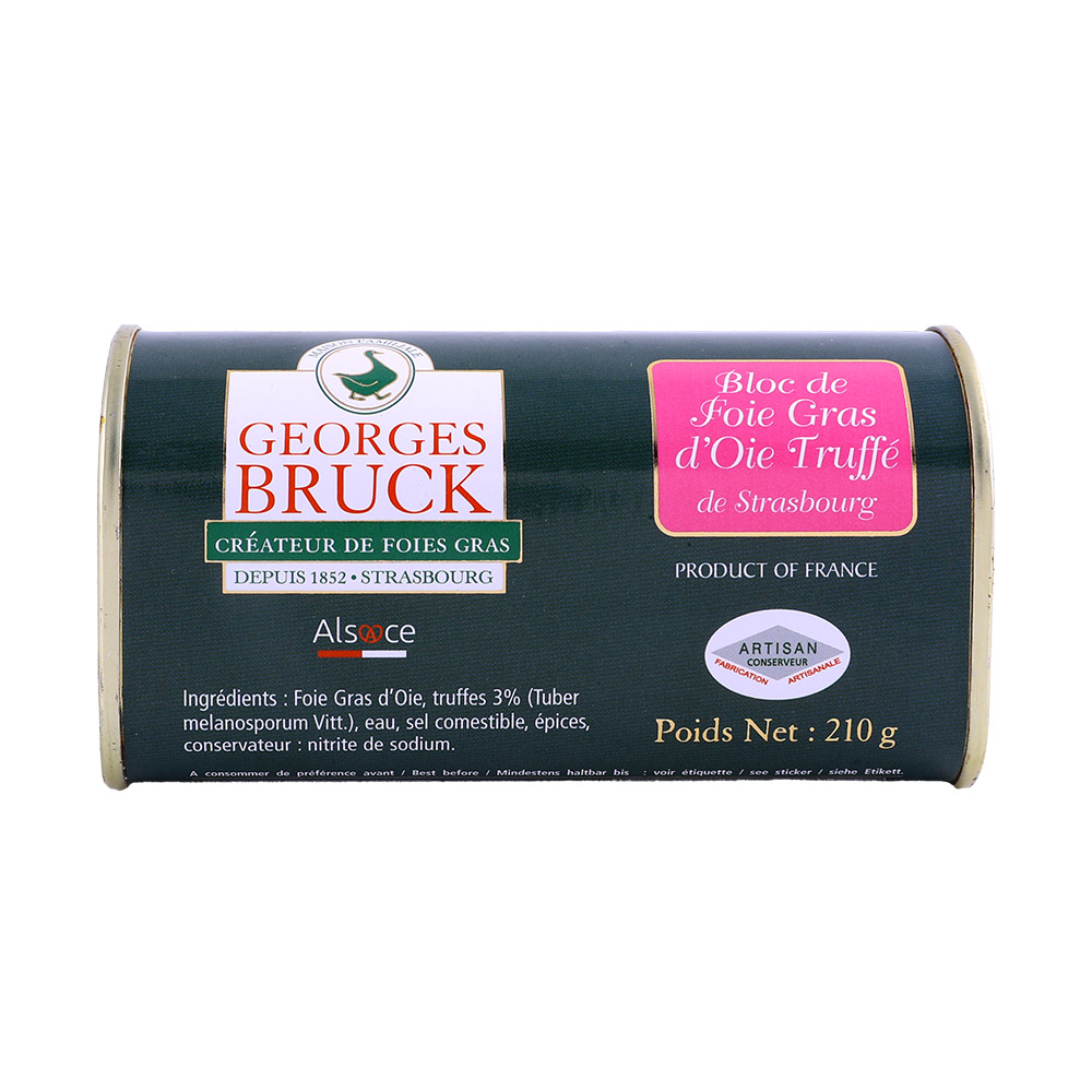Georges Bruck Goose Foie Gras Block With 3% Truffles 