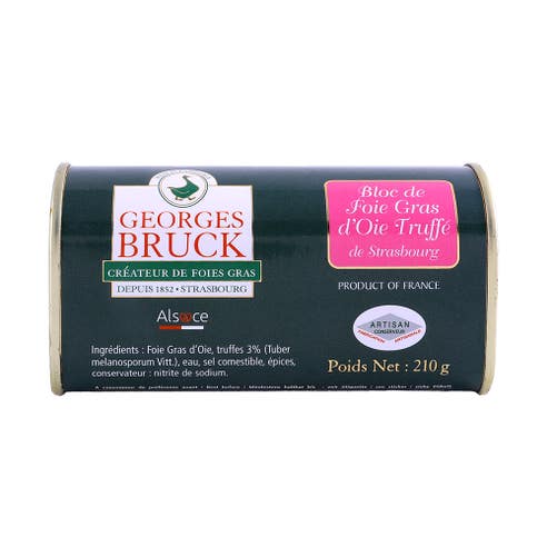 Georges Bruck Goose Foie Gras Block With 3% Truffles 