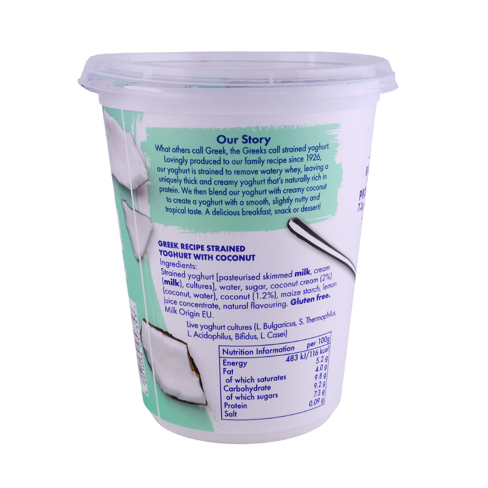 Fage Fruits Coconut Yoghurt back image