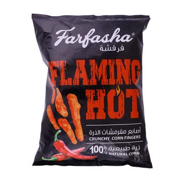 Farfasha Flaming Hot Crunchy Corn Fingers 100g 