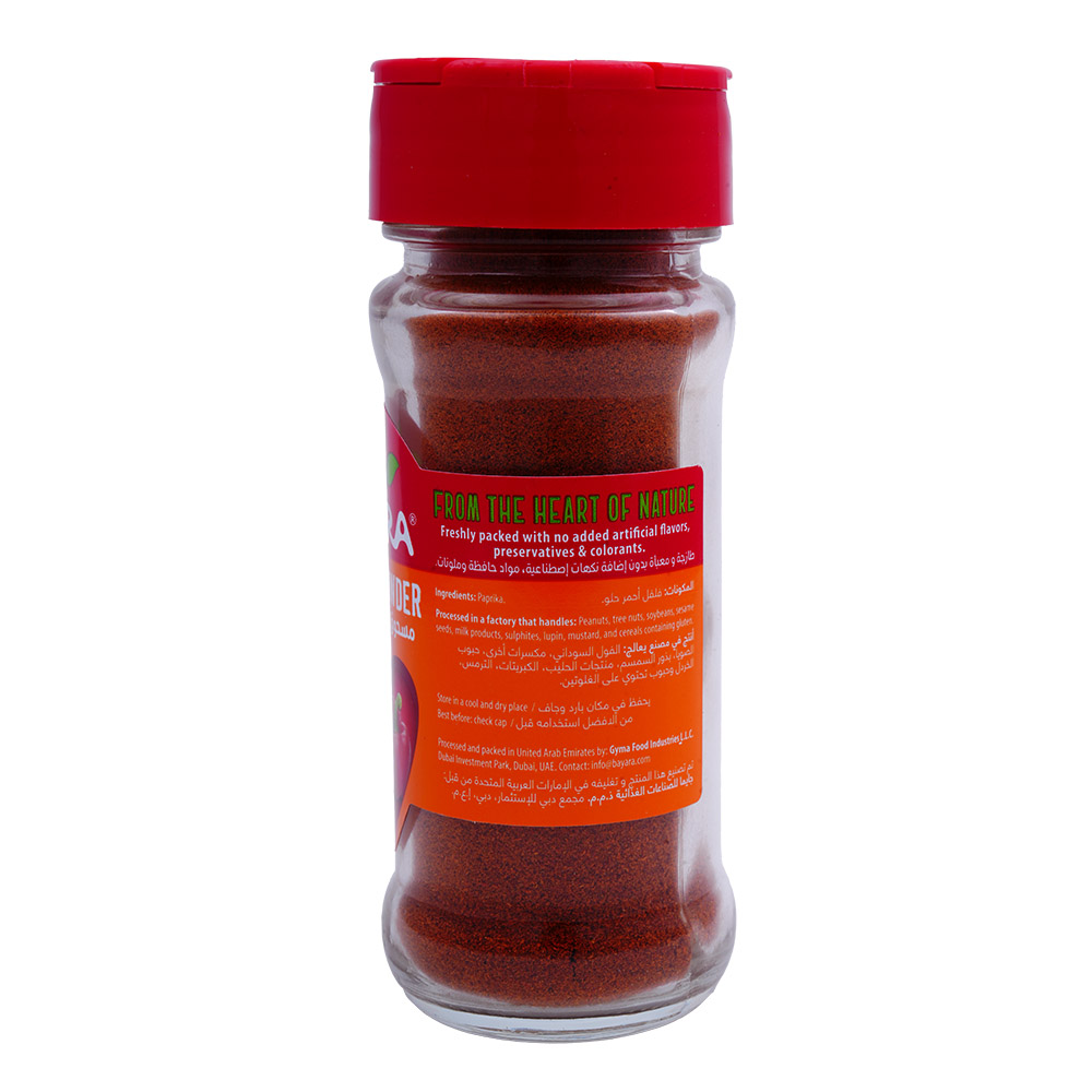 Bayara Paprika Powder 35g back image