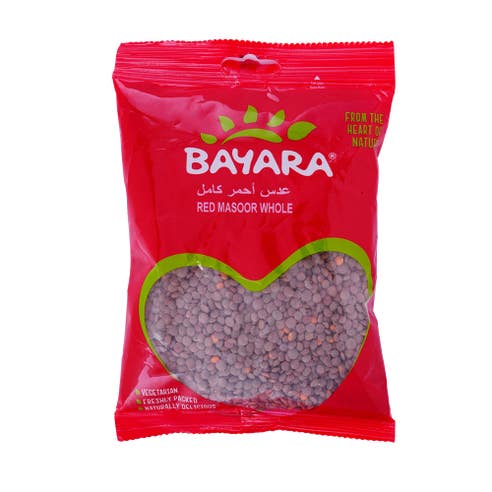 Bayara Red Whole Lentils 400g 