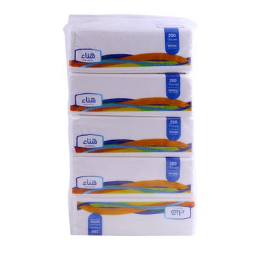 Hanaa Clean & Safe Facial Tissue 5x200s 