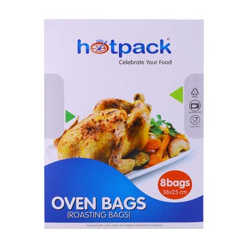 Hotpack Oven Roasting Bags 38x25cm 8's 