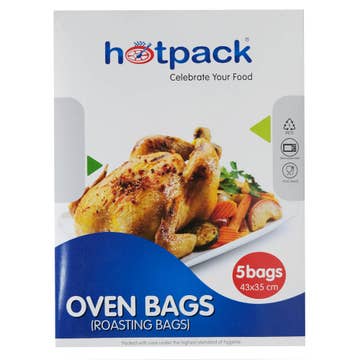 Hotpack Oven Roasting Bags 43x35cm 5's 