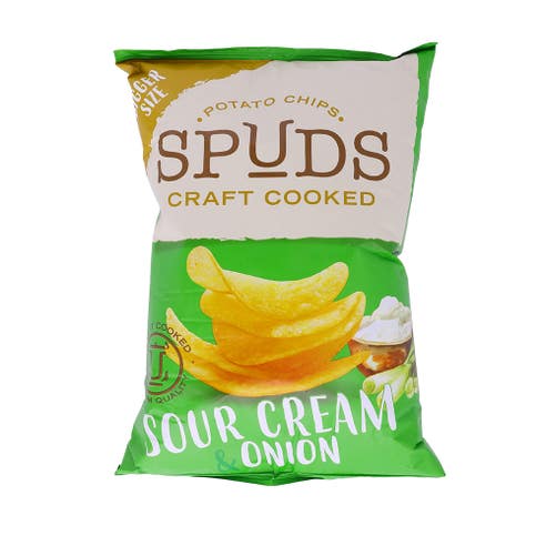 Spuds Sour Cream & Onion Potato Chips 45g 