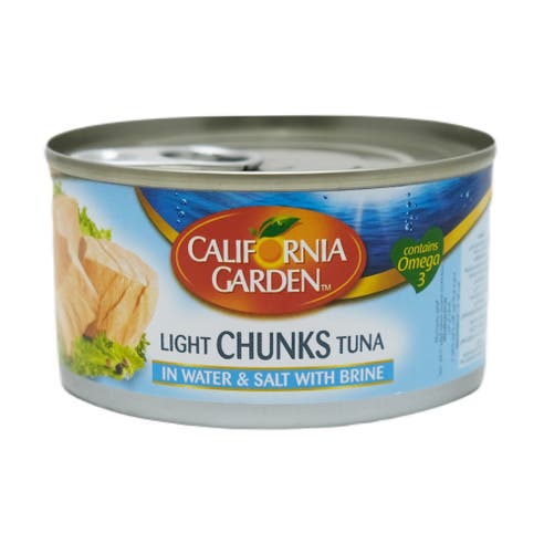 California Garden Light Tuna Chunk In Brine 185g 