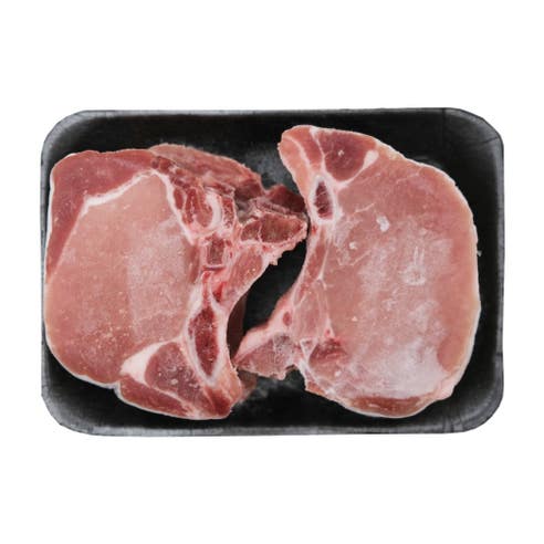 Frozen Pork Loin Bone In Skin On [Per Kg] [Contains Pork] 
