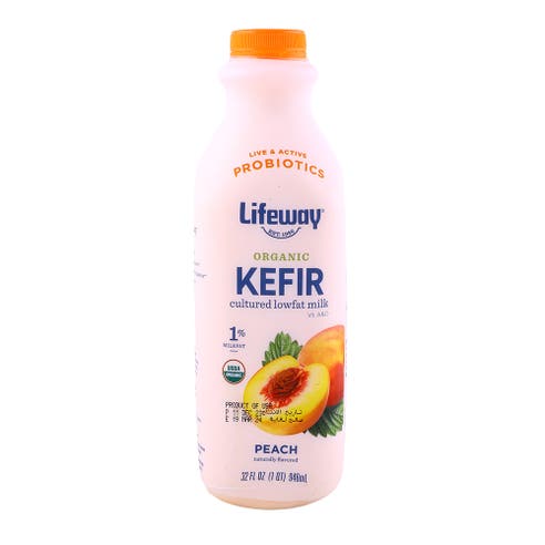 Lifeway Kefir Organic Low-Fat Milk Peach 946ml 