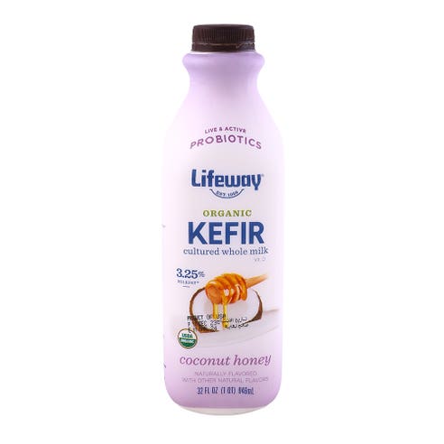 Lifeway Kefir Organic Whole Milk Coconut Honey 946ml 