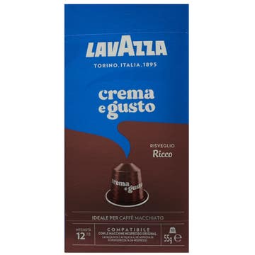Lavazza Crema E Gusto Ricco Coffee Capsules 55g