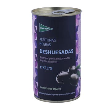 El Corte Ingles Pitted Black Olives 150g 
