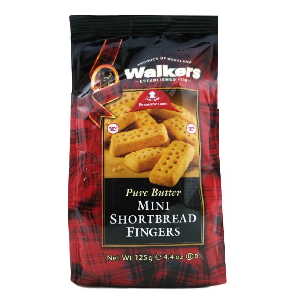 Walkers Mini Shortbread Fingers Bag 125g