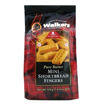 Walkers Mini Shortbread Fingers Bag 125g 