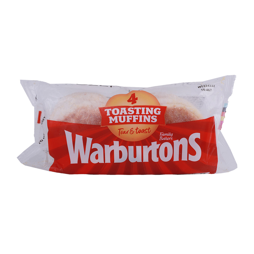 Warburtons 4 Toasting Muffins 284g