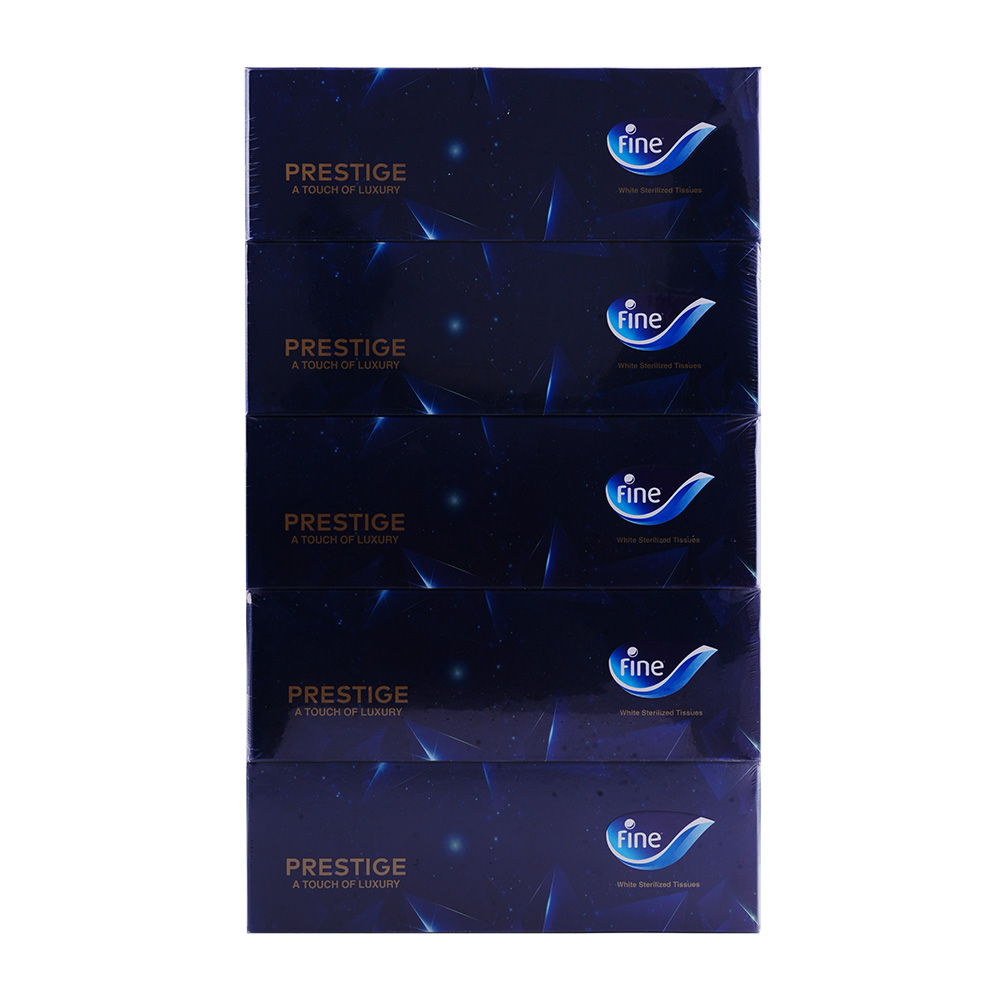 Fine Prestige Facial Tissues 3-Ply [5 Pack] back image
