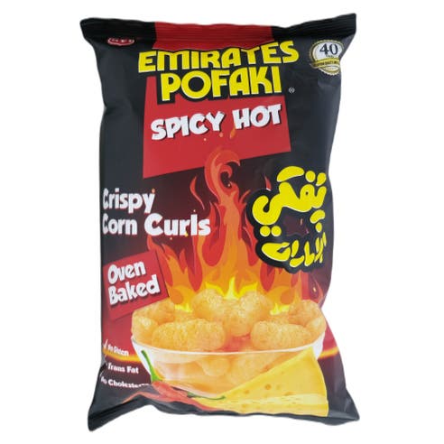Mr.Krisps Emirates Pofaki Spicy Cheese Corn Curls 80g 