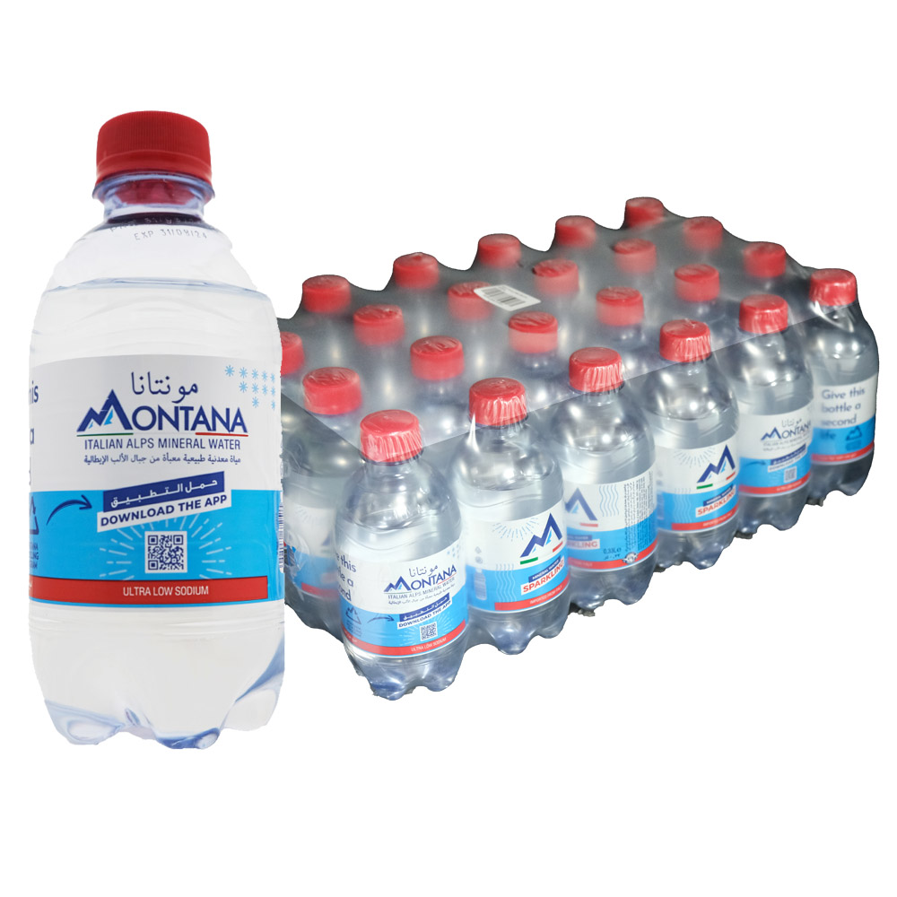 Montana Italian Alps Mineral Water 24x330ml