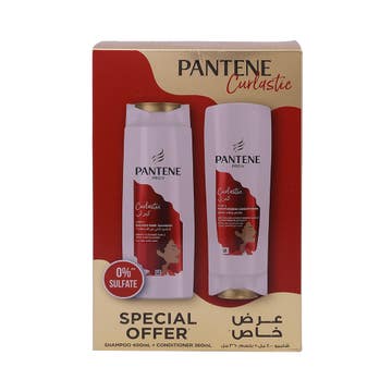 Pantene Curlastic Shampoo 400ml + Conditioner 360ml [Special Offer]