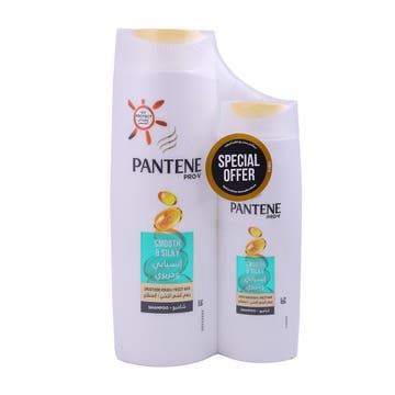 Pantene Smooth & Silky Shampoo 400ml+200ml [Special Offer] 