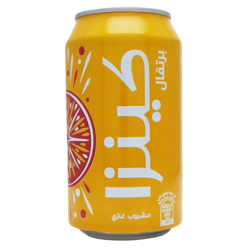 Kinza Orange Carbonated Drink 360ml back image