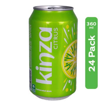 Kinza Citrus Carbonated Drink 24x360ml 