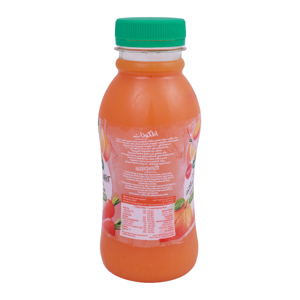 Nada Orange & Carrot With Mixed Fruit Juice 300ml back image