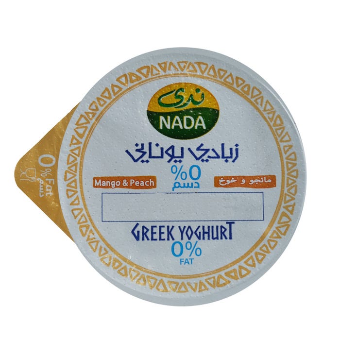 Nada Mango & Peach Greek Yogurt 0% Fat 160g