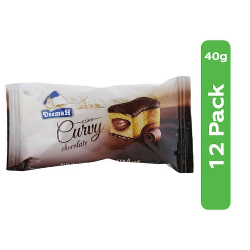 Deemah Chocolate Curvy Cake 12x40g 