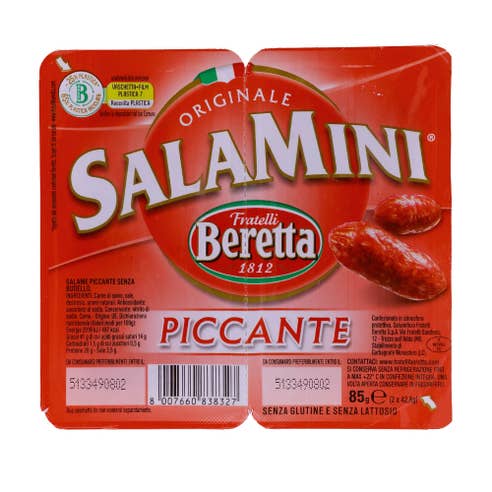 Fratelli Beretta Piccante Salamini 85g [Contains Pork] 