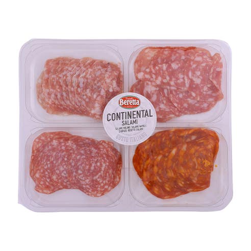Fratelli Beretta Continental Salami Platter 140g [Contains Pork] – Available at Alosra Online Supermarket