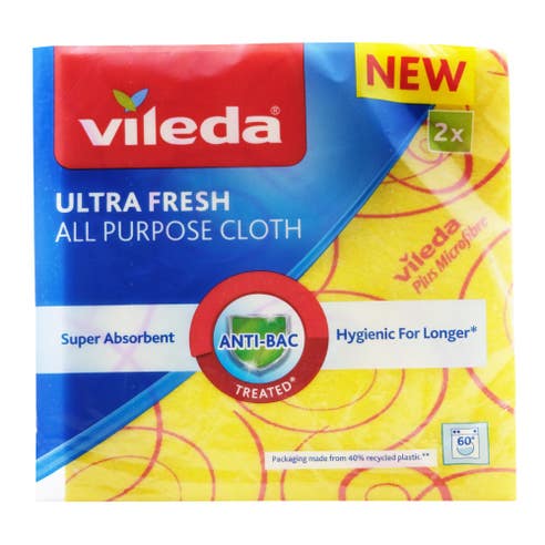 Vileda Ultra Fresh All Purpose Cloths 2pcs 