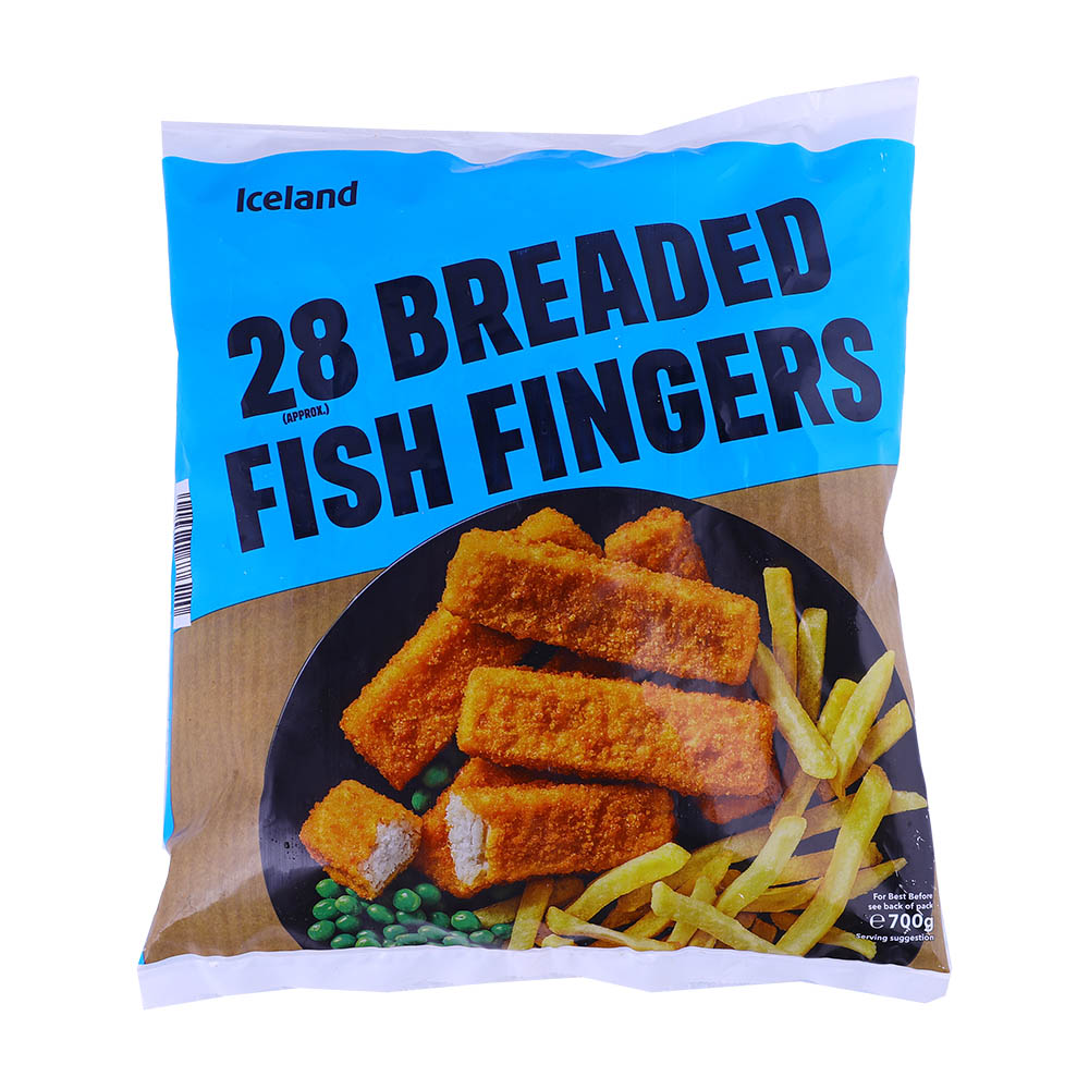Iceland Breaded Fish Fingers 28's 700g – Available at Alosra Online Supermarket
