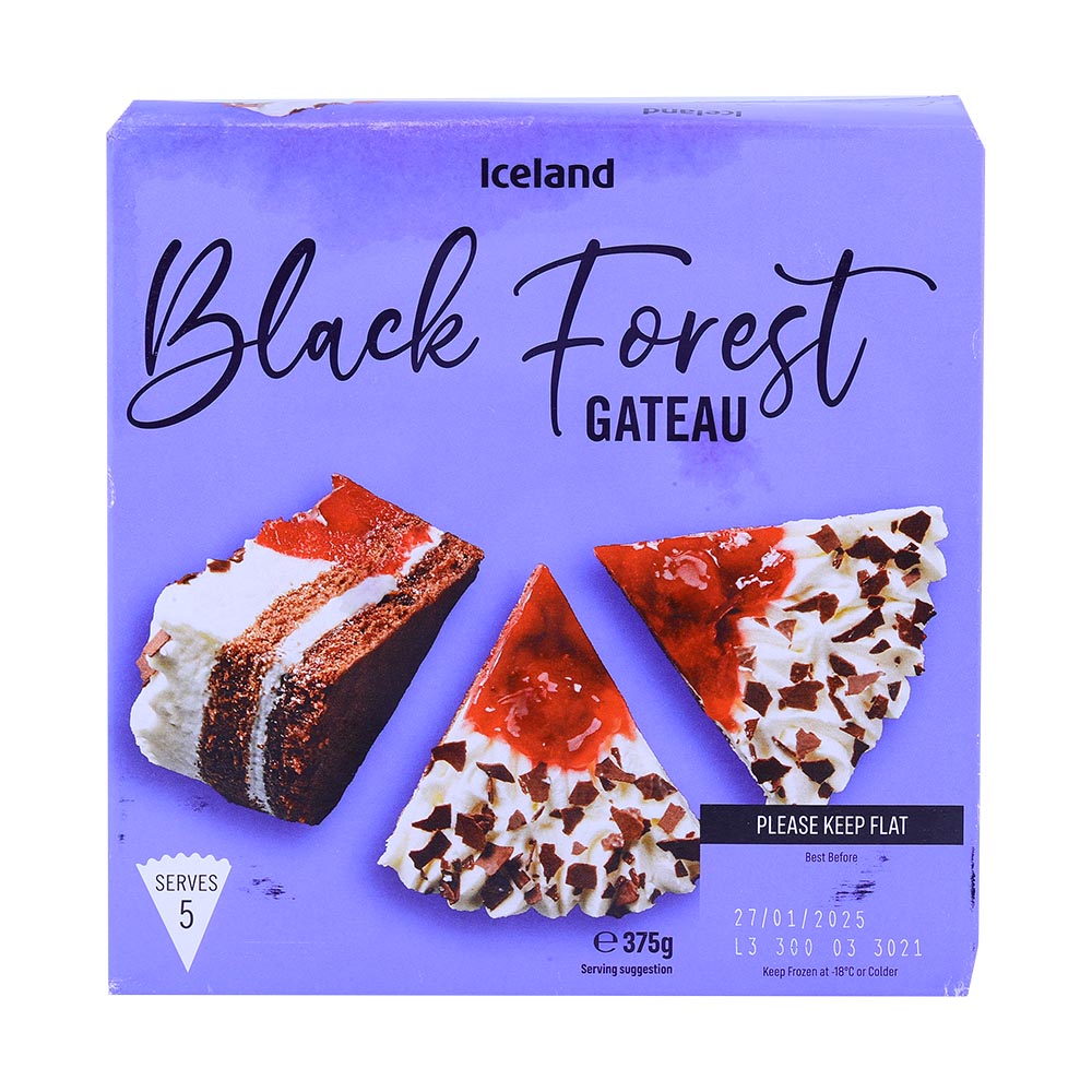 Iceland Black Forest Gateau 375g – Available at Alosra Online Supermarket