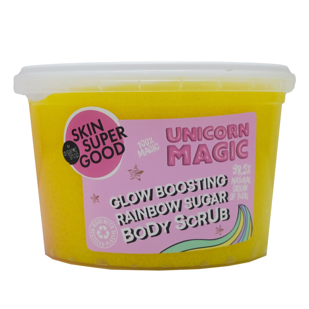 Organic Shop Unicorn Magic Glow Boosting Sugar Body Scrub 250ml 