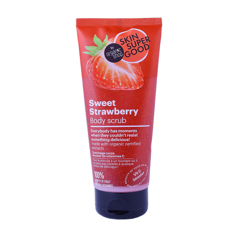 Organic Shop Strawberry Vitamin C Booster Body Scrub 200ml 