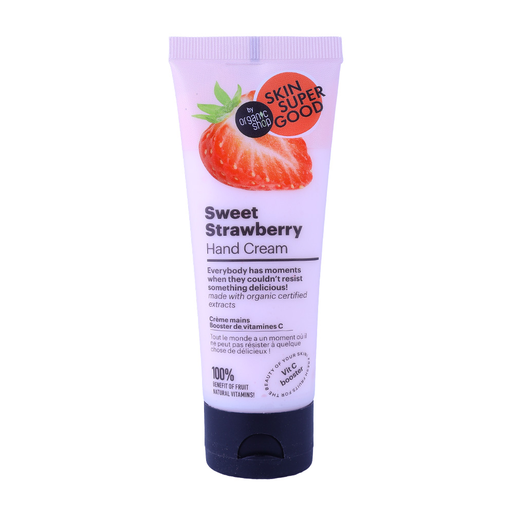 Organic Shop Strawberry Vit C Booster Hand Cream 75ml 