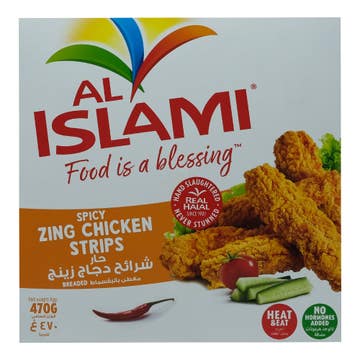 Al Islami Spicy Zing Chicken Strips 470g