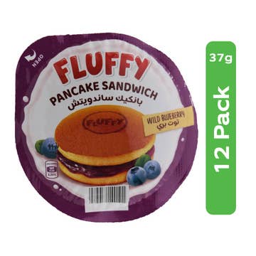 Fluffy Wild Blueberry Filled Pancake Sandwich 12x37g 